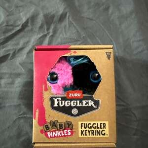 Zuru Fuggler Baby Pinkles Keyring Reek-O Reeko Black & Pink Plush